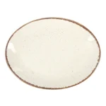 Porland, Seasons Beige Oval Plate 18cm, 04ALM001567