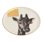 Porland, Wild Life Giraffe Flat Plate, 04ALM005130, Available in Different Sizes