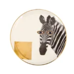 Porland, Wild Life Zebra Flat Plate 20cm, 04ALM005134