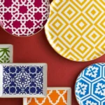 Porland, MoroCCo Mixed Color Dinner Set 24 Pcs., 04A+P021368