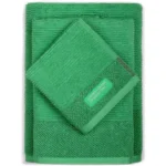 Benetton Home, Set 3Pc Bath Towel (Guest 30x50cm + Hand 50x90cm + Bath 70x140cm) 450Gsm 100% Cotton Green Rainbow B, BE-0165-HU