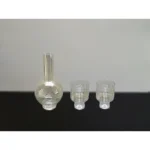 Drinking glass set gold glass