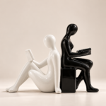 Black and White Reading Bookends