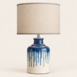 Blue Drip Glaze Ceramic Table Lamp