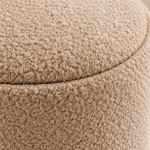 Bouclé Ottoman Texture Close Up