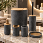 Charcoal Stone Bathroom Collection