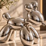 Chrome Balloon Dog in a Luxe Interior