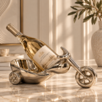 Chrome Motorcycle Wine Holder Display (1)