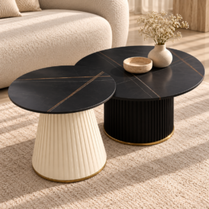 Elegant Marble Coffee Table Duo (1)