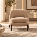 Luxurious Beige Lounge Chair Vignette