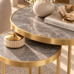 Luxurious Marble Nesting Tables Styling