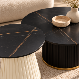 Luxury Black Marble Nesting Tables (1)