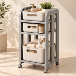 Minimalist Three Tier Spa Storage Cart