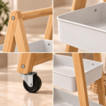 Modern Bamboo Cart Detail Collage