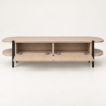 Open Door Light Oak TV Console