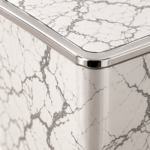Polished White Marble Chrome Edge (2)