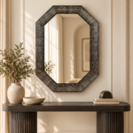 Ribbed Mirror Console Vignette