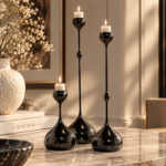 Sculptural Candlelight on Marble