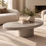 Serene Stone Coffee Table Living Room