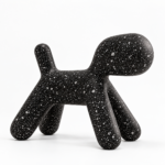 Speckled Minimalist Dog Sculpture