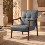 Sunlit Blue Gray Lounge Chair (1)