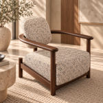Sunlit Geometric Lounge Chair