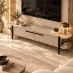 Sunlit Scandinavian TV Living Room (1)
