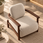 Sunlit Walnut Lounge Chair (2)