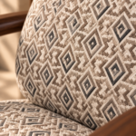 Textured Geometric Jacquard Chair Upholstery