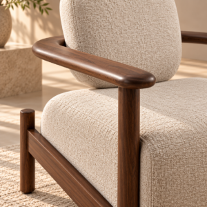 Walnut Armchair in Warm Sunlight (1)