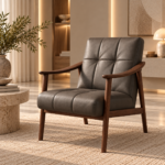 Warm Modern Lounge Chair Interior