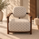 Warm Neutral Lounge Chair Interior