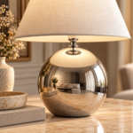 Warm Reflective Sphere Lamp Interior