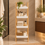 Warm Spa Bathroom Ladder Shelf (1)